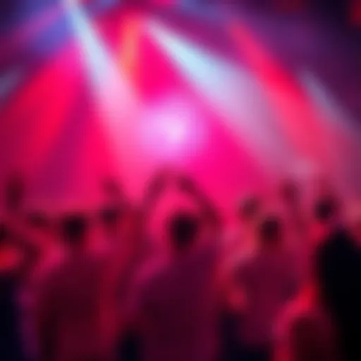 People dancing and enjoying at the 9 Cent Party in a lively atmosphere