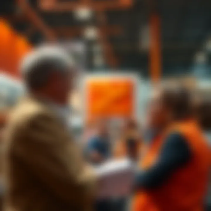 Home Depot CEO speaking to a group about Flock Safety cameras and customer privacy concerns