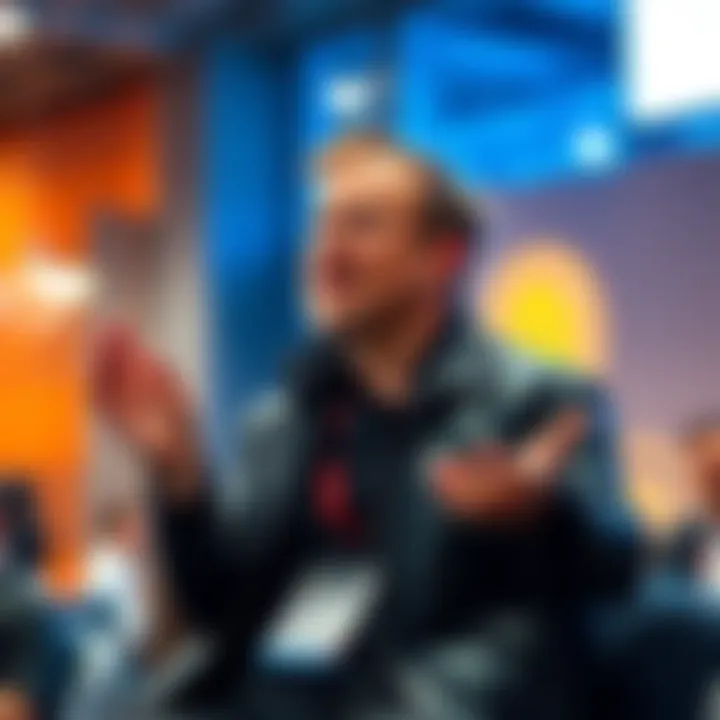 Adam Back speaking at a conference about his role in Bitcoin's early days, emphasizing community involvement