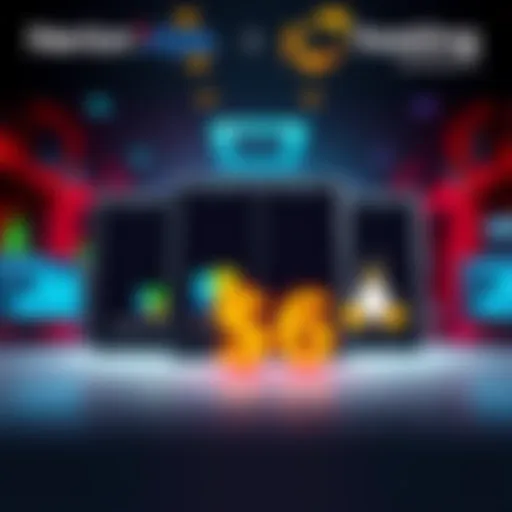 A graphic showing affordable VPS hosting options with Windows and Linux logos, highlighting a price tag of $6 and instant activation feature