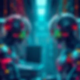 Illustration of AI agents working on the Juno Network for JunoSwap revival