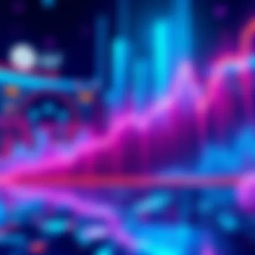 Illustration showing a rising graph representing the recovery of AI cryptocurrencies, with logos of Unif AI and Artificial Superintelligence Network