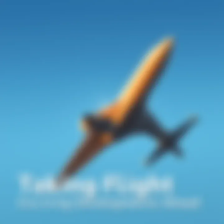 A plane takes off into a clear blue sky, symbolizing new beginnings and exciting developments ahead.