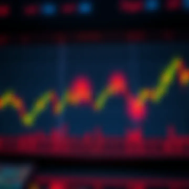 A chart showing a downward trend with red arrows indicating potential decline in altcoin values