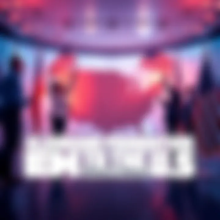 Representatives of the Algorand Foundation celebrate their move to the U.S. with a map and American flags.