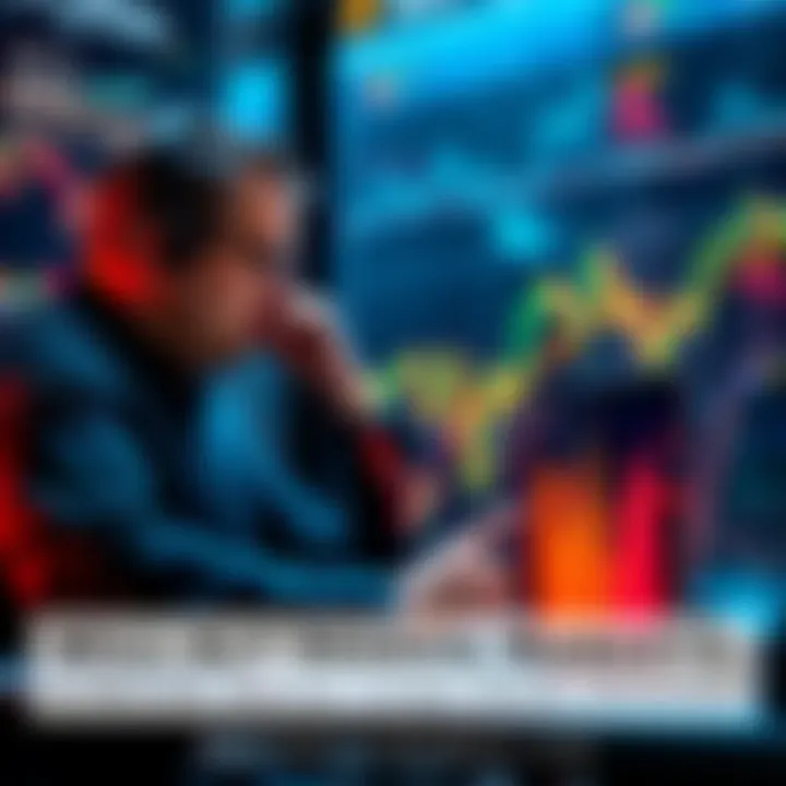 Investors analyze the altcoin market, contemplating their next steps amid falling prices. Charts and graphs reflect recent trends and emotions of uncertainty.