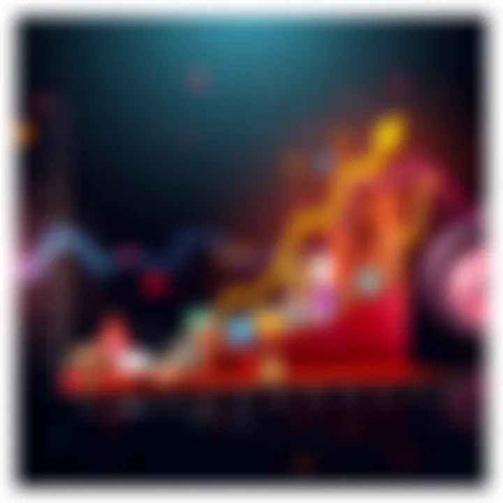 A graph showing the upward trend of various altcoins over the next few months, with symbols of popular altcoins featured prominently.