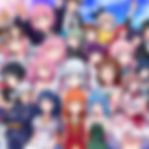 A colorful collage of popular anime characters, including scenes from 'My Dress-Up Darling' and 'The Apothecary Diaries', aimed at attracting new viewers.