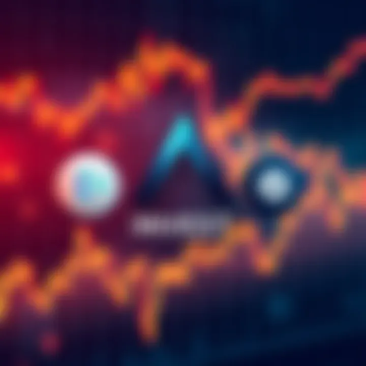 ARK Invest logo alongside the logos of Coinbase, Circle, and Bullish over a declining crypto market graph