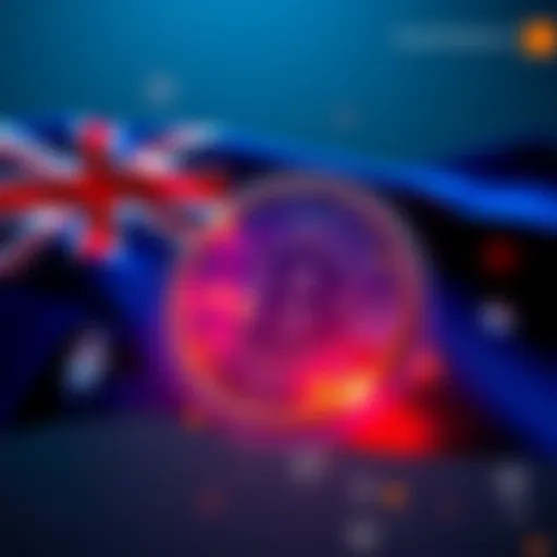 Graphic showing the Australian flag merged with a digital coin symbol to represent the new digital dollar on the XRP Ledger.