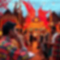 A vibrant community gathering showcasing Beejak traditions and modern cultural expressions.