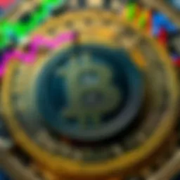 Berkshire Hathaway Logo on Bitcoin Background Berkshire Hathaway logo with Bitcoin graphics highlighting investment strategies