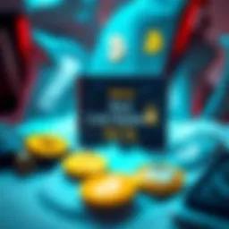 A selection of cold wallets displayed with cryptocurrency symbols representing secure storage.