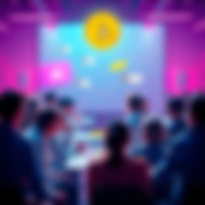 People engaging in a Bitcoin discussion, sharing insights and asking questions