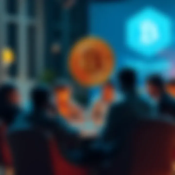 Bitcoin Discussion Group People engaging in a lively Bitcoin conversation online, sharing insights and tips to enhance community involvement.