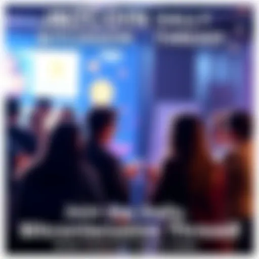 People engaging in a vibrant conversation about Bitcoin in a forum setting