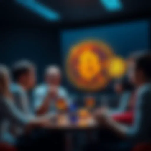 People engaging in a lively Bitcoin conversation online