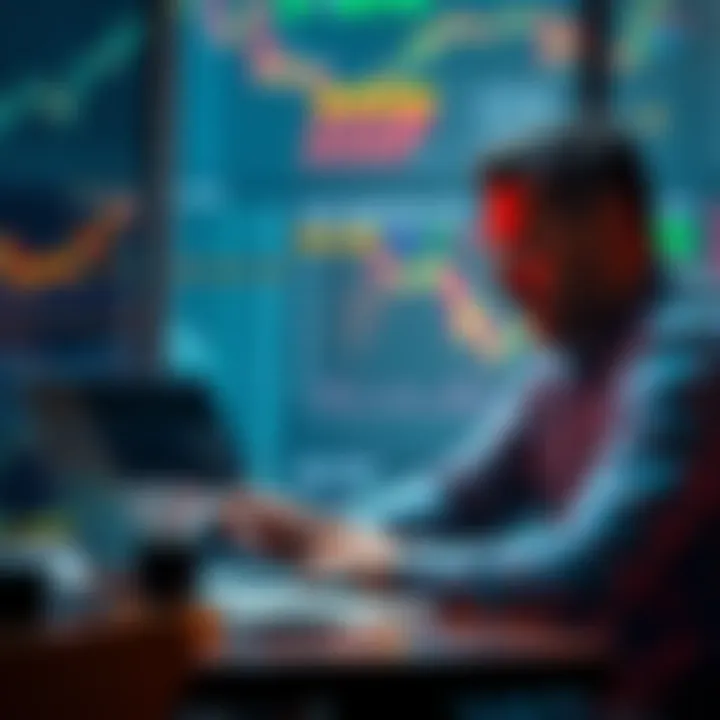 An investor examines Bitcoin ETF options while expressing concerns about custodial safety, particularly Coinbase, with a laptop and charts in front of them.