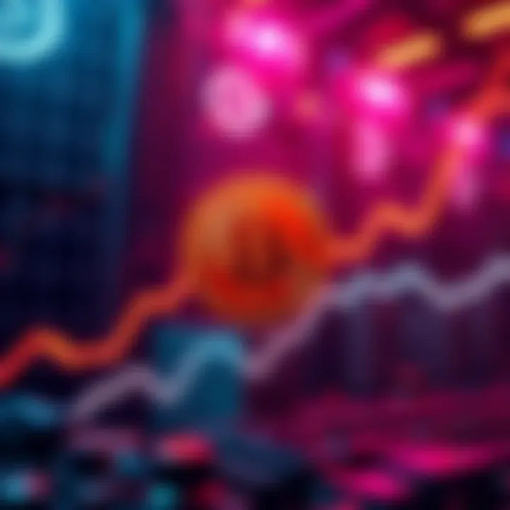 Graph showing Bitcoin mining costs reaching $60K, with an upward trend towards future pricing, symbolizing market dynamics.