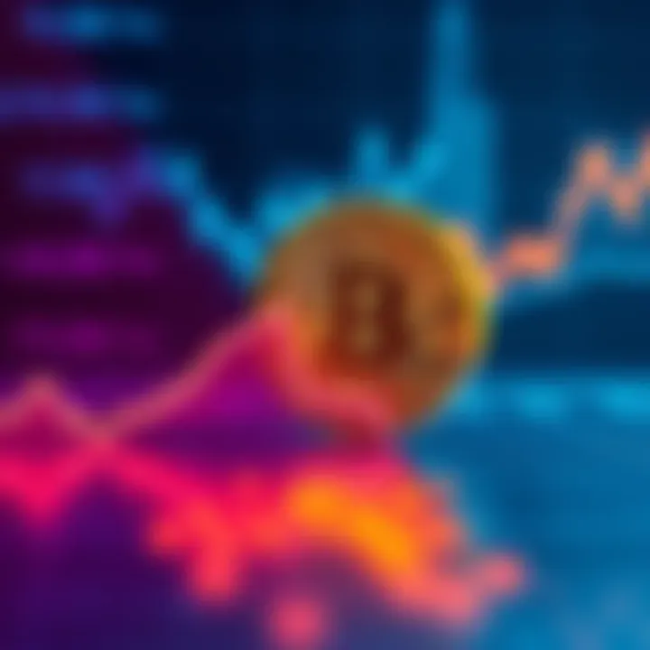 Bitcoin price chart showing decline A Bitcoin price chart illustrating a downward trend as analysts predict a potential drop in value