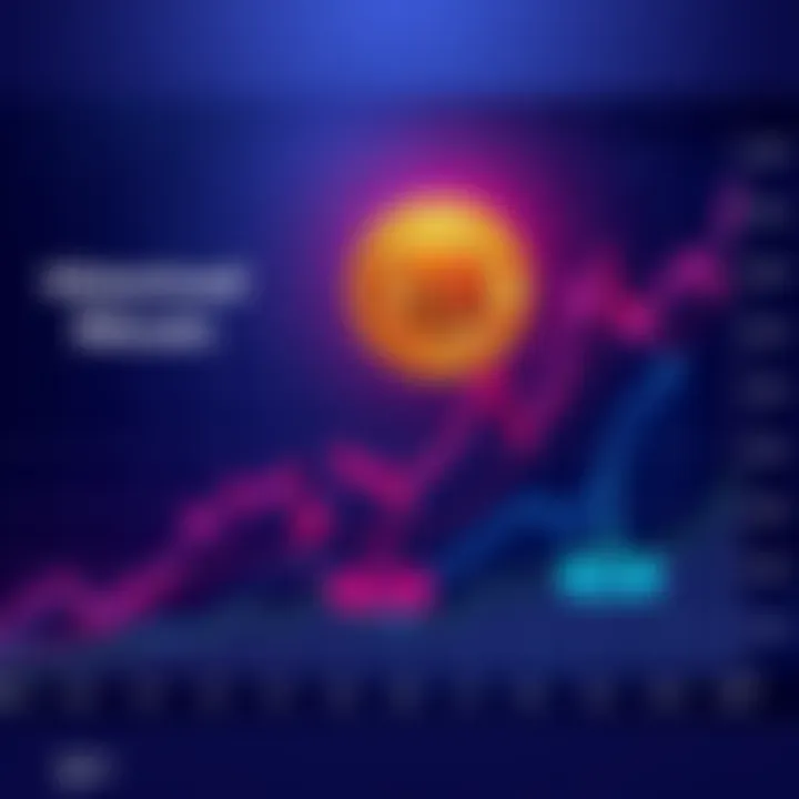 Bitcoin Price Chart A chart showing Bitcoin's price trend with upward and downward movements, highlighting historical returns after declines, with 2026 marked for potential future trends.