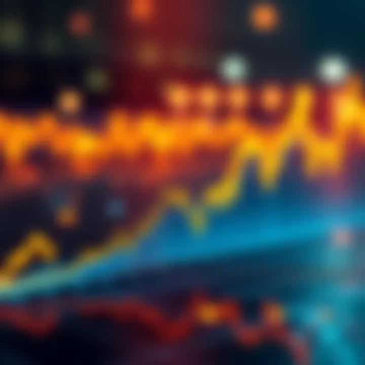 A rising Bitcoin price chart showing three consecutive days of growth.