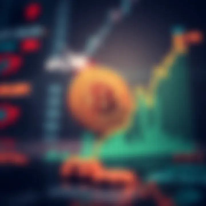 Graph showing Bitcoin price rising above 110 with positive investor sentiment