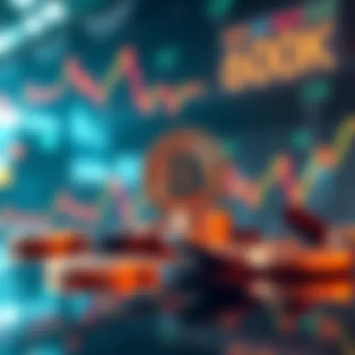 A graphical representation showing Bitcoin's price hovering above 60,000, with indicators suggesting market activity.