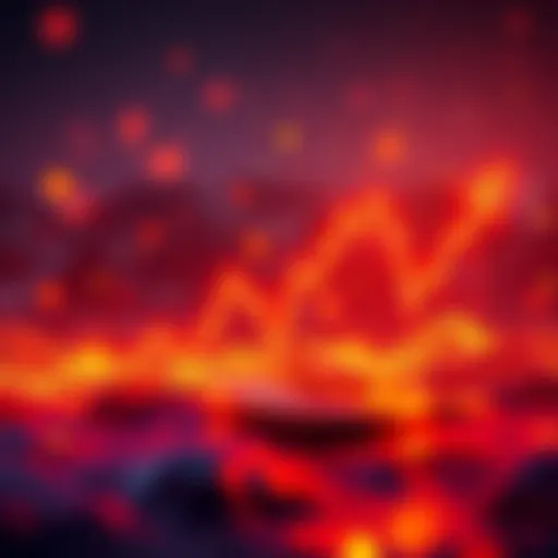 Graph showing Bitcoin price rising sharply after declarations of its death, with a vibrant trend line and upward arrows