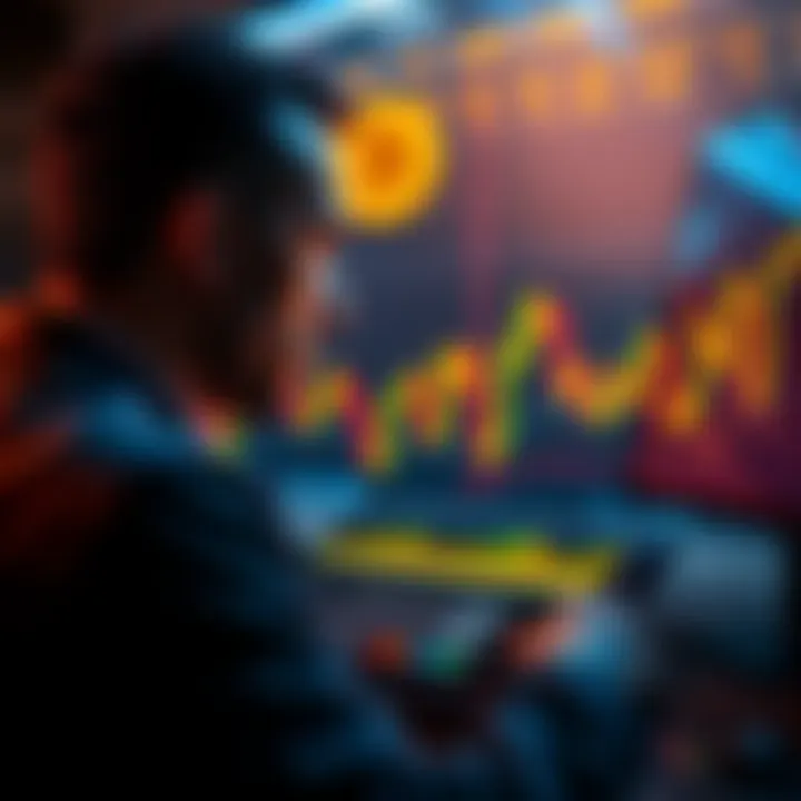 Bitcoin profit strategy A person analyzing Bitcoin price charts, considering when to take profits in a profitable market