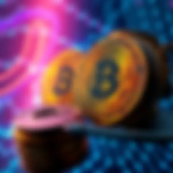 A visual representation of Bitcoin coins secured with a lock symbol, reflecting the focus on Bitcoin safety and potential threats in 2025.