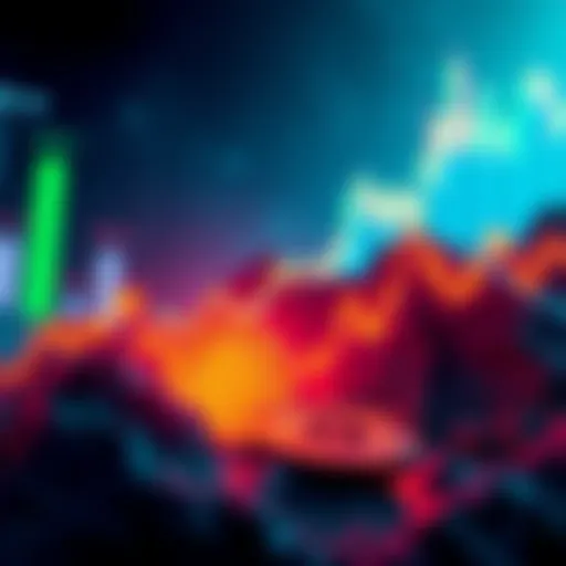 A graph showing Bitcoin prices soaring, symbolizing increased SEC filings and institutional interest in cryptocurrency.