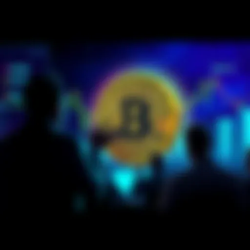 People discussing Bitcoin's 21 million cap with graphs and charts in the background