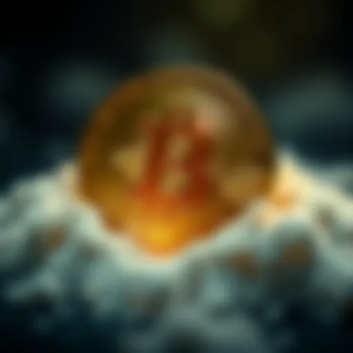 A visual representation showing a Bitcoin address with small dust transactions linked to it, indicating activity from 2019.