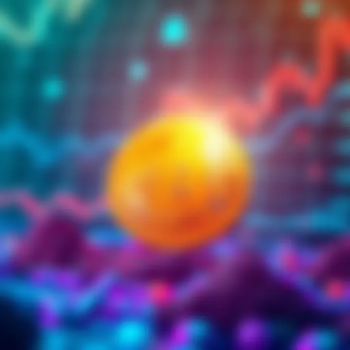 Bitcoin and AI Investment Visual showing Bitcoin symbol with rising financial charts and AI technology elements in the background