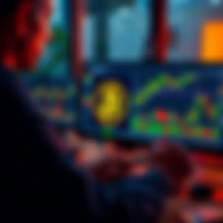 A person reviewing different digital assets and investment charts on a computer, considering backup strategies if Bitcoin fails.