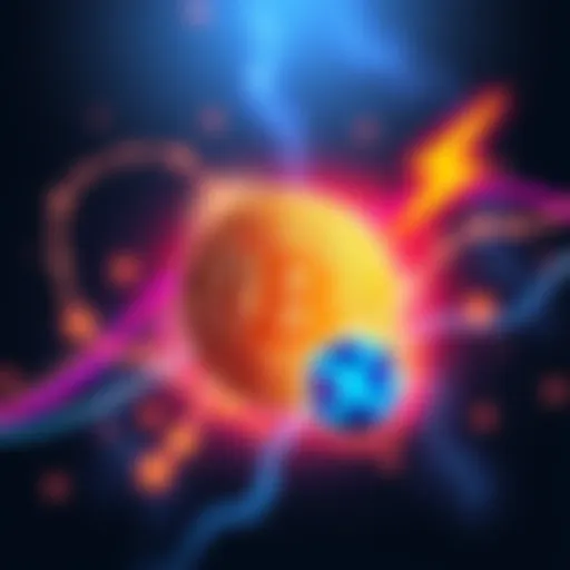 Illustration showing Bitcoin symbol with shield representing quantum security, alongside Lightning Network icon.