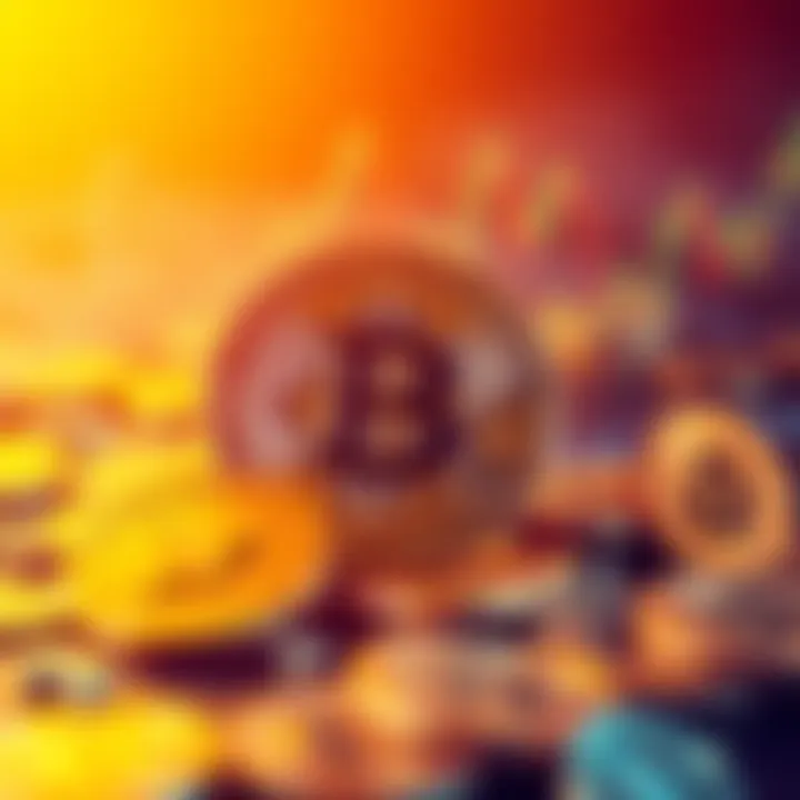 Bitcoin Block Subsidy Changes A visual representation of Bitcoin coins transitioning from whole to fractional values, highlighting the impact on the cryptocurrency market.