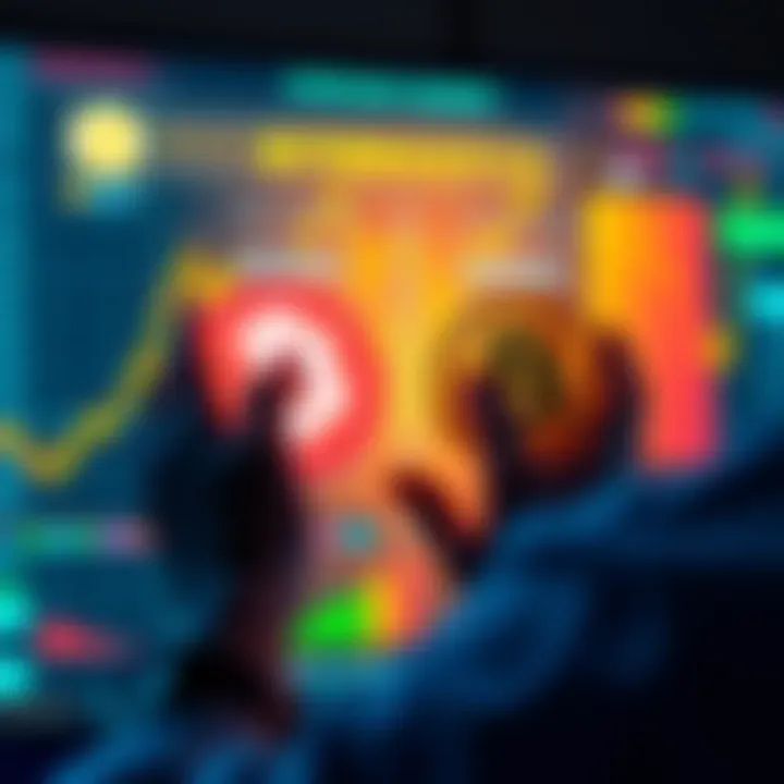 A person comparing instant buy and market buy options for Bitcoin on a digital screen