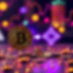 Graphic showing Bitcoin symbol and Cardano logo with arrows indicating integration in decentralized finance