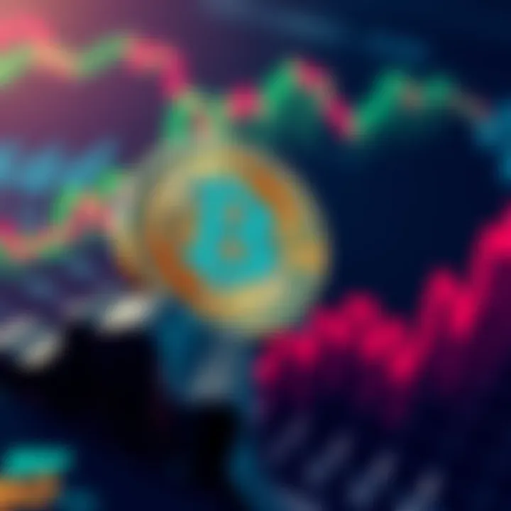 Bitcoin Coin on a Graph A shiny Bitcoin coin placed on a rising financial graph, symbolizing its value increase and market interest.