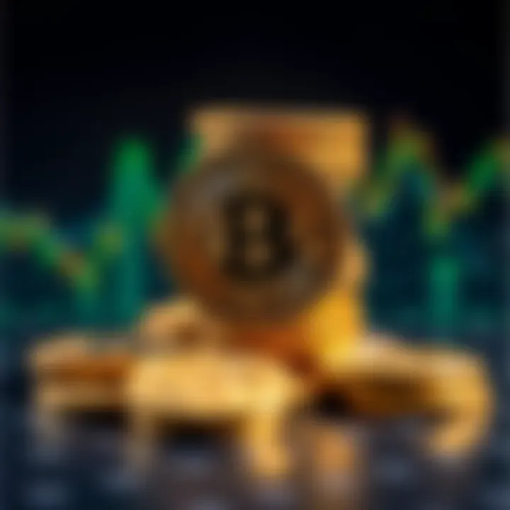 A stack of Bitcoin coins representing scarcity and value in the cryptocurrency market