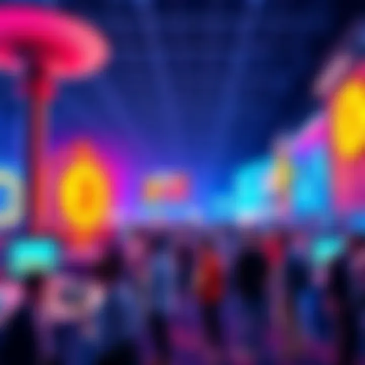 Group of people at the Bitcoin Conference in Las Vegas, engaging and networking