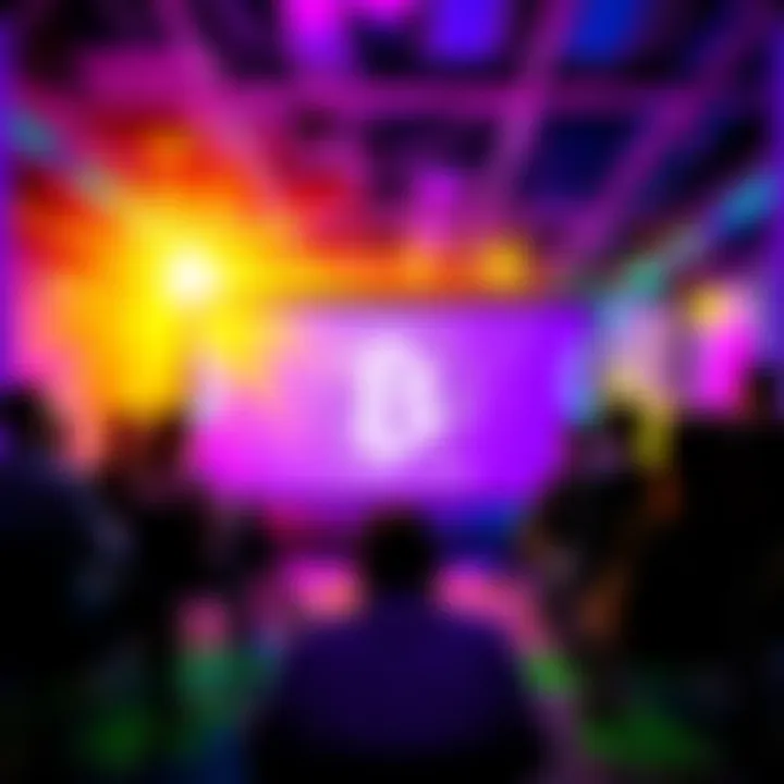 A group of people discussing cybersecurity and blockchain at the 0xB10C event in Florianópolis, Brazil, focusing on the recent Bitcoin Core DoS exploits.