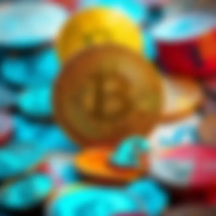 A visual representation of Bitcoin alongside traditional currency symbols to illustrate the debate about its value as a currency.