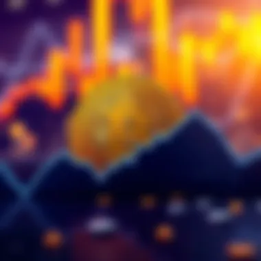 Bitcoin logo shown with a declining line graph to symbolize decreasing interest and lower trading volumes.