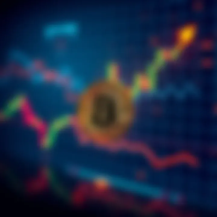 A chart showing Bitcoin's price dipping, depicting emotional reactions from investors