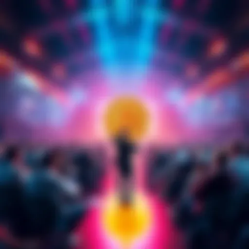 A vibrant online forum where people discuss Bitcoin, sharing insights and asking questions.