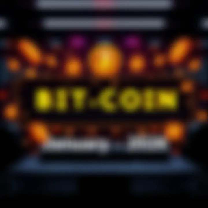 A digital forum banner displaying Bitcoin symbols and text encouraging discussion about Bitcoin.