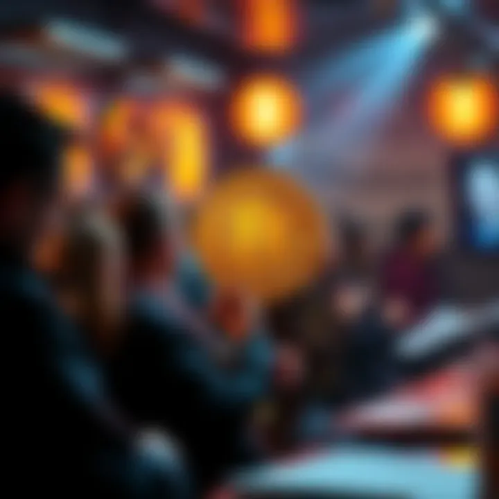 People engaged in a lively Bitcoin discussion, sharing insights and asking questions about cryptocurrency.